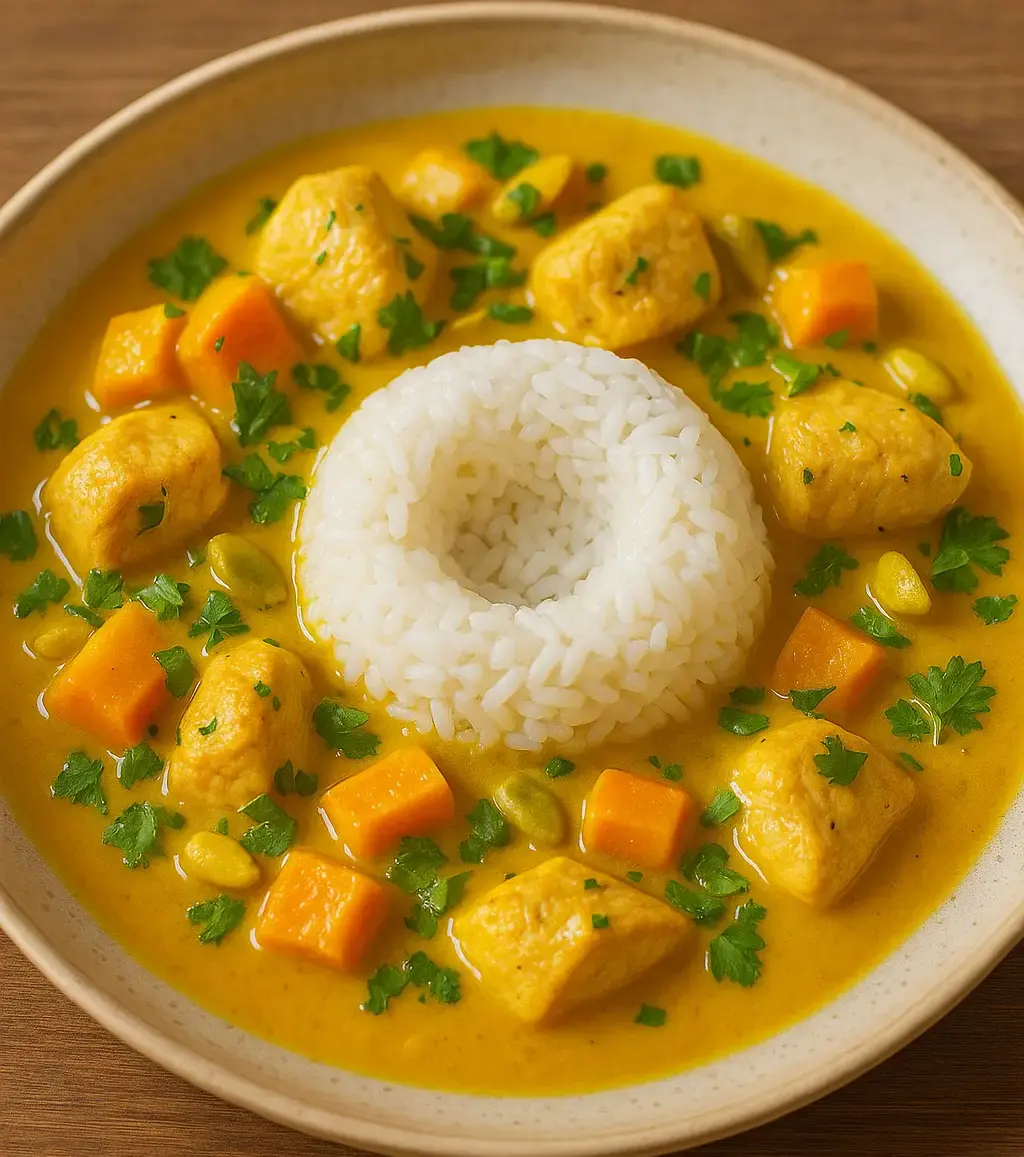 Yellow Kürbis-Hähnchen Curry