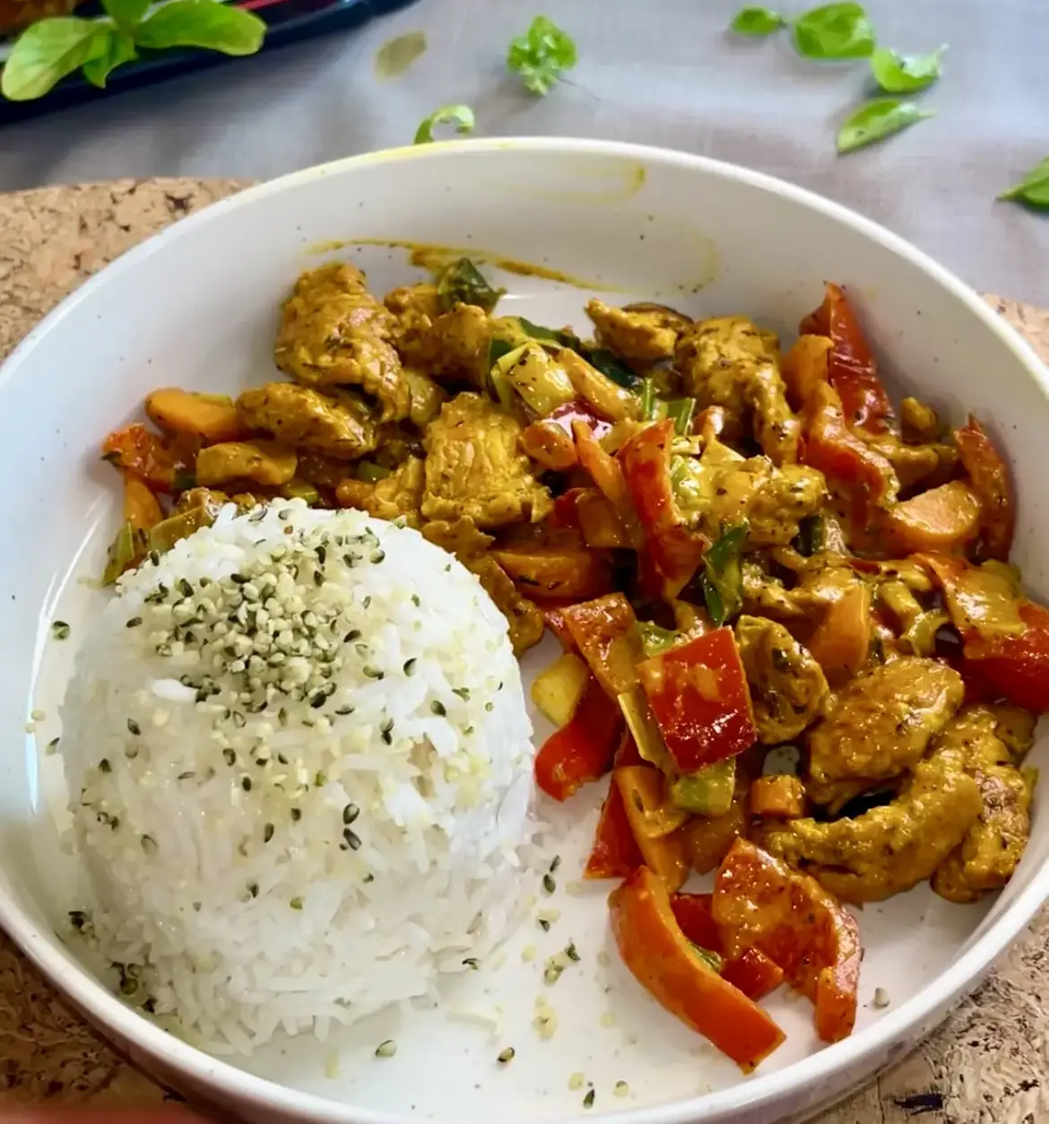 Putengeschnetzeltes mit Reis